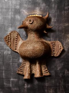 Jacques Pouchain Bird Shaped Ceramic Wall Sconce by Jacques Pouchain - 3043058