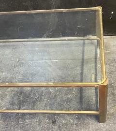 Jacques Quinet 1970 Jacques QUINET Coffee Table For Maison MALABERT Polished Brass L 111 cm - 4059590