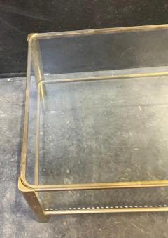 Jacques Quinet 1970 Jacques QUINET Coffee Table For Maison MALABERT Polished Brass L 111 cm - 4059595