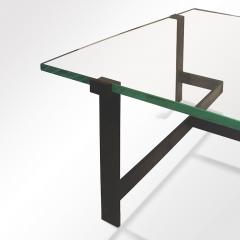 Jacques Quinet Coffee Table Model No 15254 with Minimalist Iron Frame by Jacques Quinet - 891832