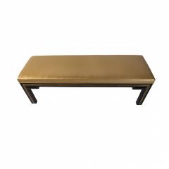 Jacques Quinet French Modern Black Lacquer Bench Jacques Quinet - 4275067