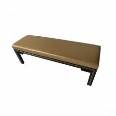 Jacques Quinet French Modern Black Lacquer Bench Jacques Quinet - 4275068