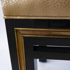 Jacques Quinet French Modern Black Lacquer Bench Jacques Quinet - 4275069