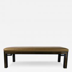 Jacques Quinet French Modern Black Lacquer Bench Jacques Quinet - 4307301