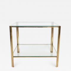 Jacques Quinet Jacques Quinet French Bronze and Glass Double Level Side or Coffee Table - 1061595