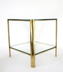 Jacques Quinet Jacques Quinet French Bronze and Glass Side Table for Maison Malabert - 925617