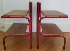 Jacques Quinet Jacques Quinet Shelf Table Red and Black Leather 1955 - 2509435