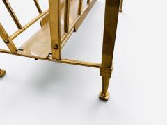 Jacques Quinet Magazine Rack in brass attributed to Jacques Quinet - 4583238