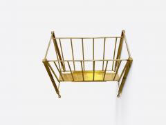 Jacques Quinet Magazine Rack in brass attributed to Jacques Quinet - 4583241