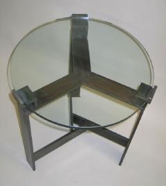 Jacques Quinet Pair of French Midcentury Style Bronzed Iron End Tables Manner of Jacques Quinet - 1672335