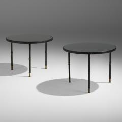 Jacques Quinet Pair of circular tables - 2999612
