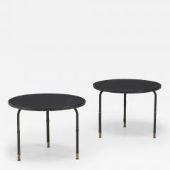 Jacques Quinet Pair of circular tables - 3002363