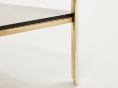 Jacques Quinet Pair of two tier Bronze end tables by Jacques Quinet for Broncz 1960s - 2929132
