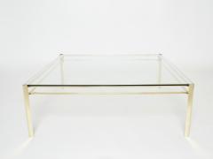 Jacques Quinet Signed large square bronze coffee table Jacques Quinet for Broncz 1960s - 1920454