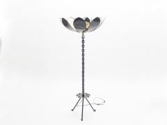 Jacques Vidal Signed Jacques Vidal French Mid Century Iron gold floor lamp 1967 - 995930