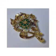 Jade Diamond Gold Flower - 49735