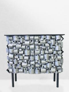 James Anthony Bearden James Bearden Faceted Steel Console - 3905435