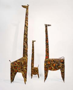 James Anthony Bearden James Bearden Trio of Brutalist Giraffe Sculptures Animal Series  - 2173507