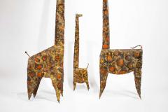 James Anthony Bearden James Bearden Trio of Brutalist Giraffe Sculptures Animal Series  - 2173514