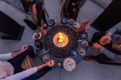 James De Wulf Stepped Fire Table - 4168218