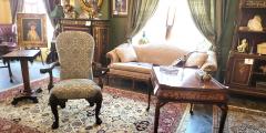 James Hicks Irish Hand Carved Armchair with Lions Heads Hairy Paw Feet - 3134360
