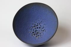 James Lovera James Lovera black with a blue lava glaze bowl United States - 1222110