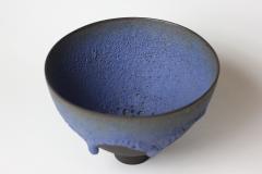 James Lovera James Lovera black with a blue lava glaze bowl United States - 1222112