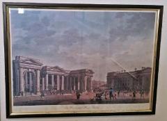 James Malton 19th Century Irish Handcolored Aquatint Prints James Malton of Scenes of Dublin - 1699547