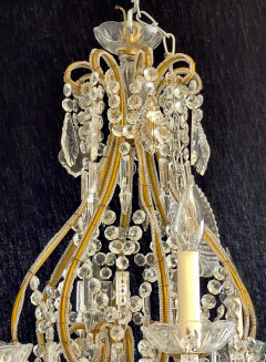 James Moder Crystal Venetian Style Chandelier  - 2668568