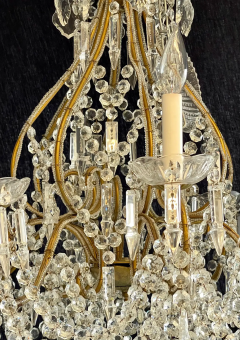 James Moder Crystal Venetian Style Chandelier  - 2668571