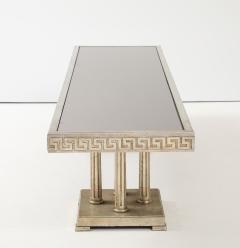 James Mont 1950s Large Gilt and Silver Leafed Greek key Coffee table by James Mont  - 4622091