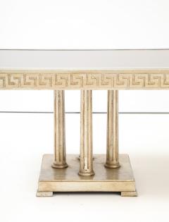 James Mont 1950s Large Gilt and Silver Leafed Greek key Coffee table by James Mont  - 4622096