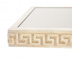 James Mont 1950s Large Gilt and Silver Leafed Greek key Coffee table by James Mont  - 4622098