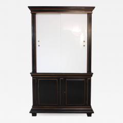 James Mont 1970s James Mont Style Ebonized Armoire - 1189269