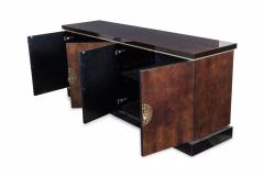 James Mont American Mid Century Modern Four Door Lacquered Sideboard manner of James Mont  - 2793876