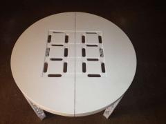 James Mont Attributed James Mont Dining Table White Lacquer - 80805