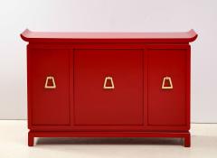 James Mont Beautiful Red Lacquered Cabinet by James Mont  - 2054680
