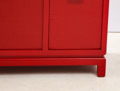 James Mont Beautiful Red Lacquered Cabinet by James Mont  - 2054686