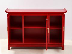 James Mont Beautiful Red Lacquered Cabinet by James Mont  - 2054687