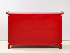 James Mont Beautiful Red Lacquered Cabinet by James Mont  - 2054688
