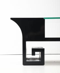 James Mont Black Lacquered Oriental Coffee Table After James Mont - 4623215
