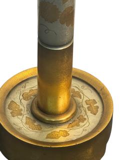 James Mont CHINOISERIE GOLD AND SILVER LEAF WOOD FLOOR LAMP BY JAMES MONT - 4496466