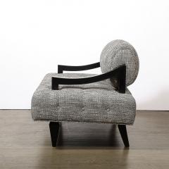 James Mont Documented Mid Century Wide Lounge Chairs in Ebonized Sycamore by James Mont - 3898979