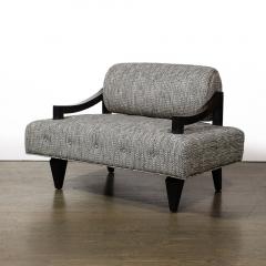 James Mont Documented Mid Century Wide Lounge Chairs in Ebonized Sycamore by James Mont - 3899120