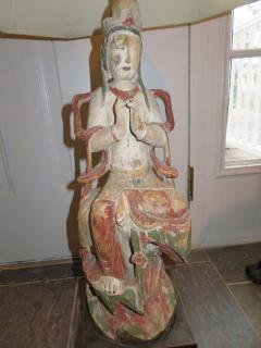 James Mont Dramatic Pair of James Mont Hollywood Regency Chinese Figural Lamps Mid Century - 1544444