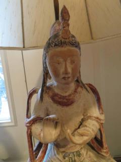 James Mont Dramatic Pair of James Mont Hollywood Regency Chinese Figural Lamps Mid Century - 1544445