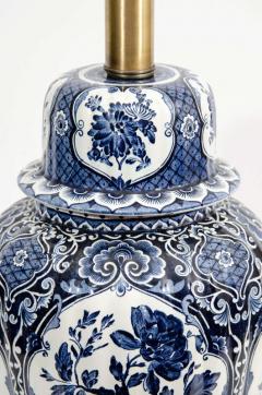 James Mont EXCEPTIONAL PAIR OF BLUE WHITE CHINOISERIE GINGER JAR CERAMIC LAMPS - 3046994