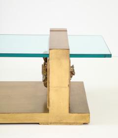 James Mont Glamorous Rare JAMES MONT Carved Gilt Leafed Coffee Table - 4716078
