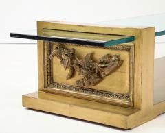 James Mont Glamorous Rare JAMES MONT Carved Gilt Leafed Coffee Table - 4716080