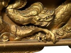 James Mont JAMES MONT GILDED CARVED WOOD CHINOISERIE CONSOLE ILLUMINATED MIRROR - 4455501